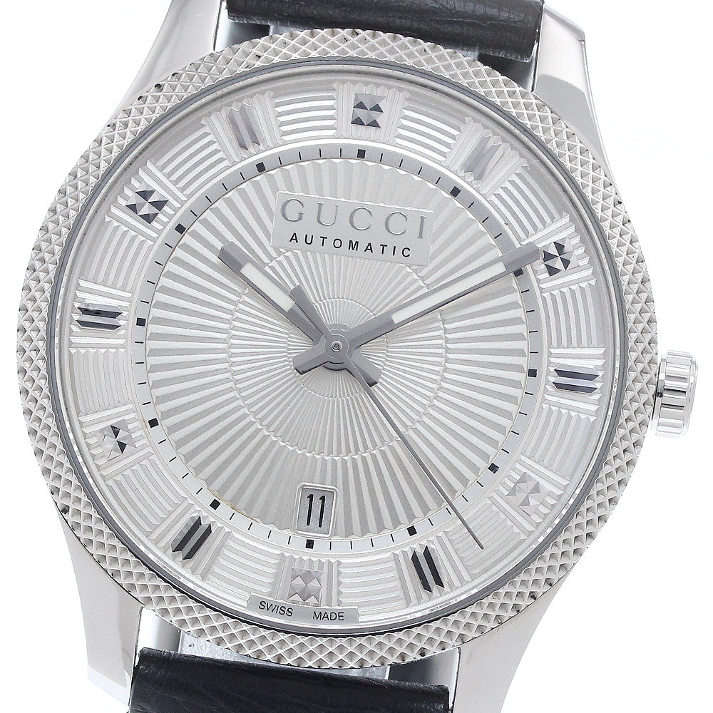 GUCCI Erics 126.3/YA126339 Date Silver Dial Automatic Men's Watch_939210