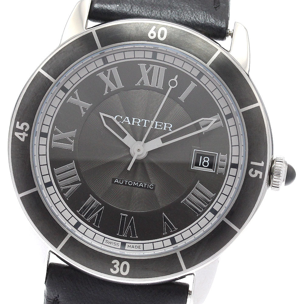 CARTIER Ronde Croisier de Cartier WSRN0003 Date gray Dial Automatic Men's_939216