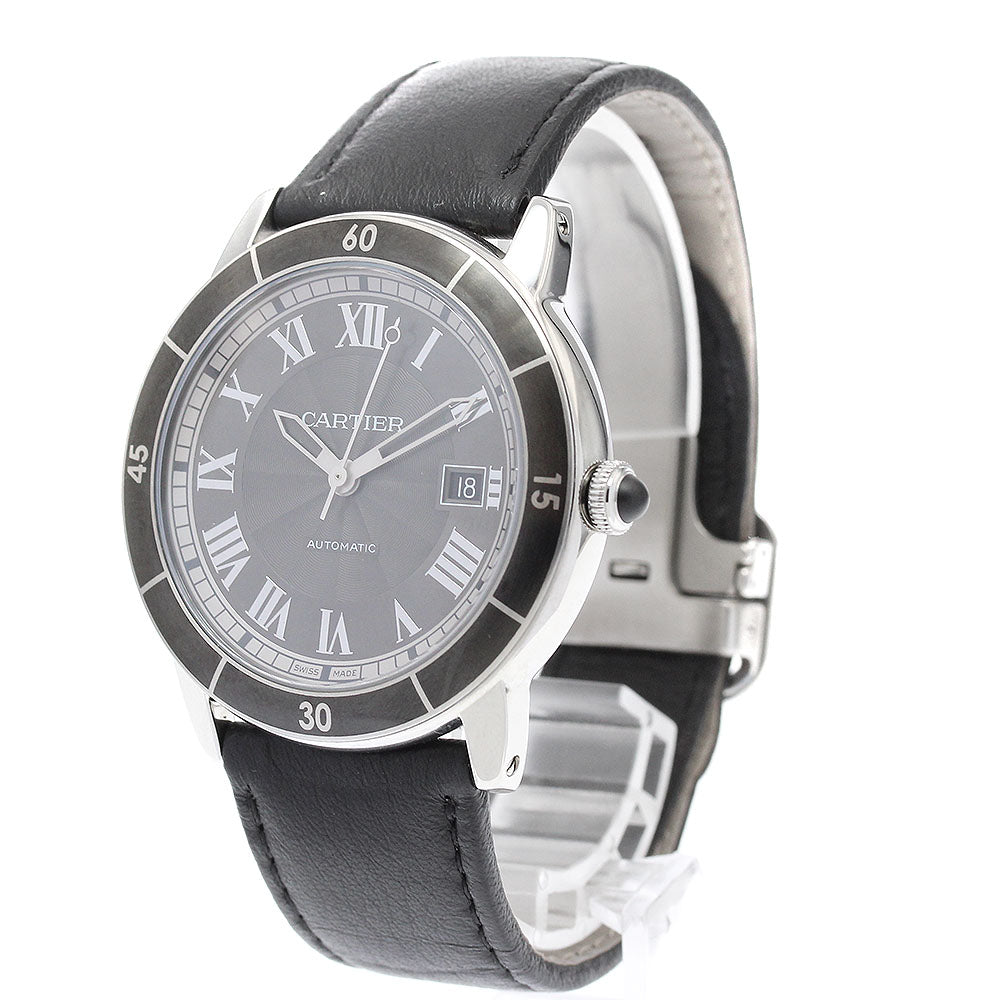 CARTIER Ronde Croisier de Cartier WSRN0003 Date gray Dial Automatic Men's_939216