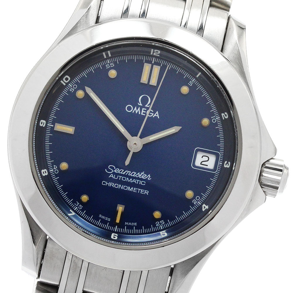 OMEGA Seamaster120 2501.80 Date Navy Dial Automatic Men's Watch_939234