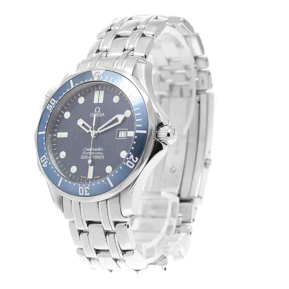 OMEGA Seamaster300 2541.80 Date Navy Dial Quartz Men's Watch_939247