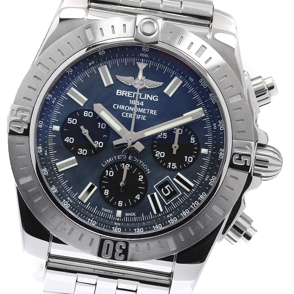 BREITLING Chronomat 44 AB0115 Blue shell Dial Automatic Men's Watch_939283