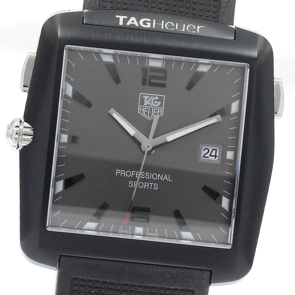 TAG HEUER Professional sports WAE1113 Date gray Dial Quartz Men's Watch_939290