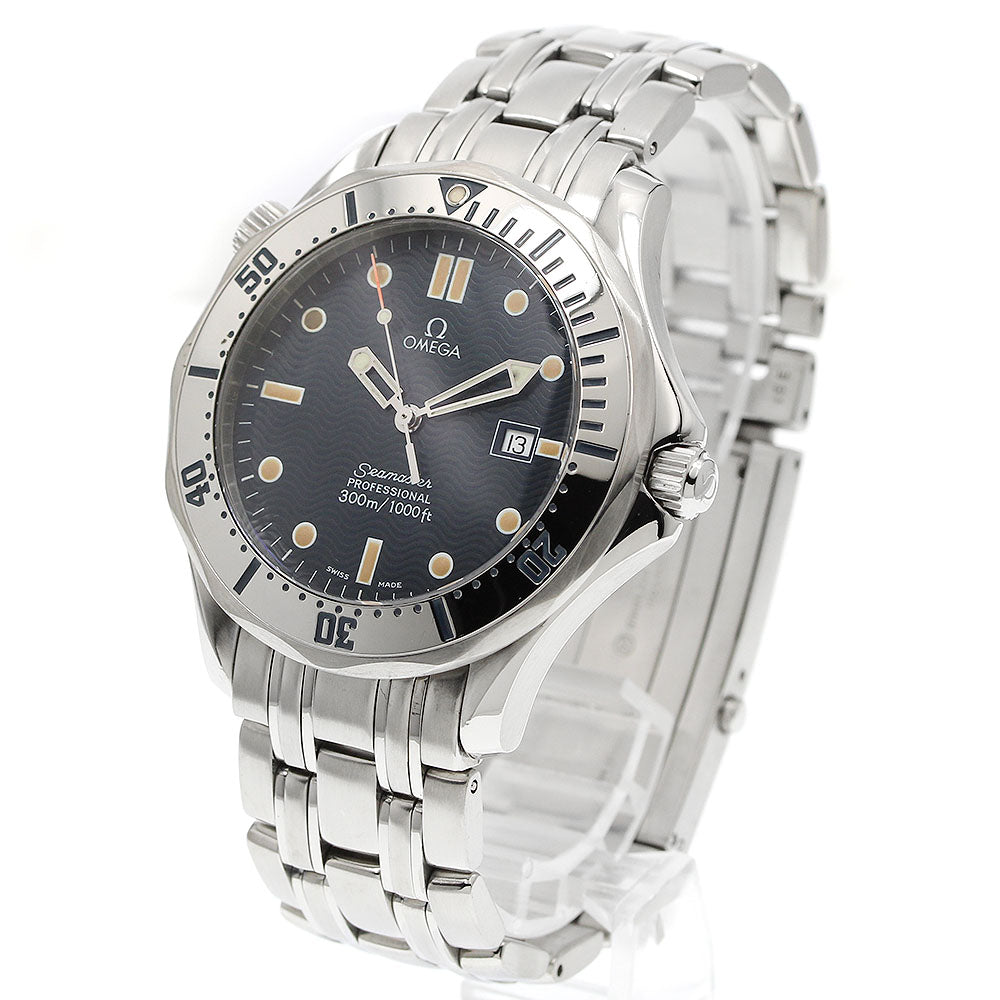 OMEGA Seamaster300 2542.80 Date Navy Dial Quartz Men's Watch_939292