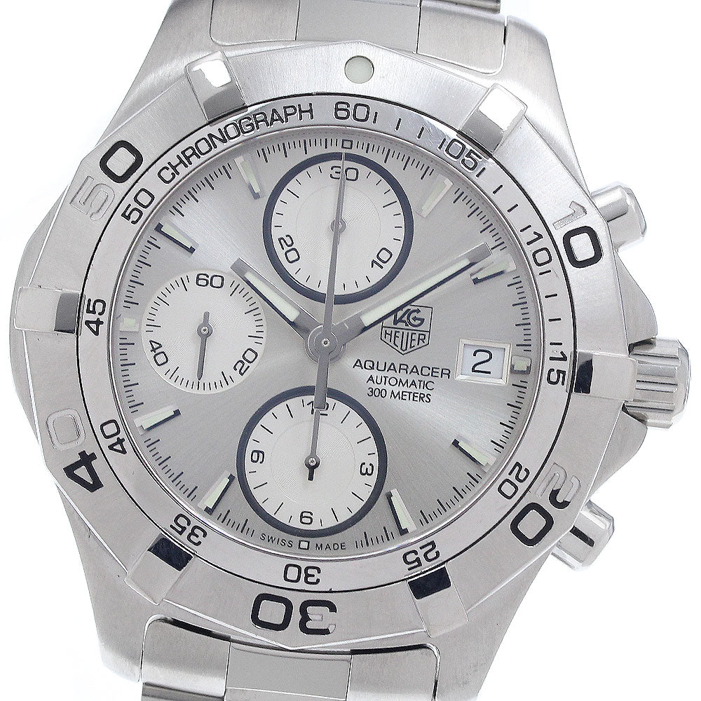 TAG HEUER Aquaracer CAF2111 Chronograph Silver Dial Automatic Men's Watch_939303