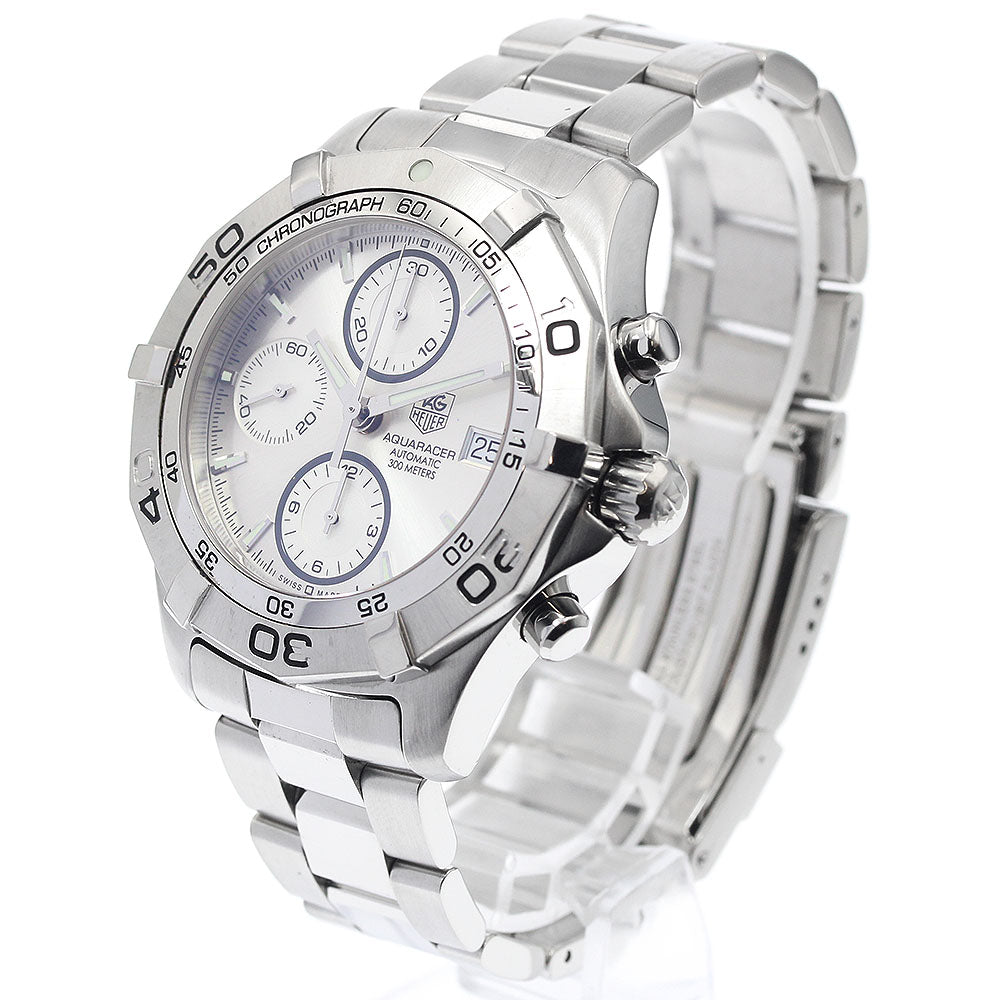TAG HEUER Aquaracer CAF2111 Chronograph Silver Dial Automatic Men's Watch_939303
