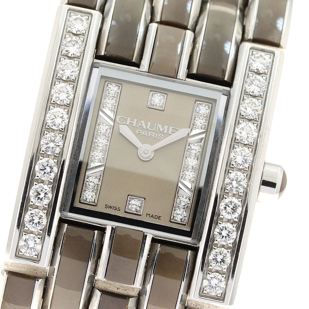 Chaumet Kaysis Star Crystal W19631-35B Side diamond Quartz Ladies_939306