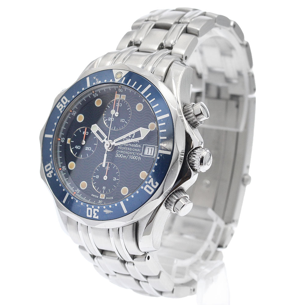 OMEGA Seamaster300 2599.80 Date Chronograph Navy Dial Automatic Men's_939307