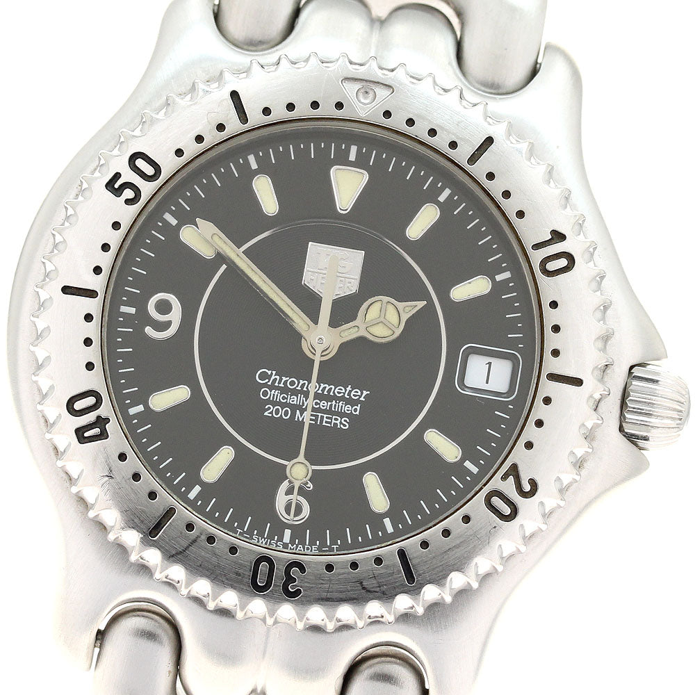 TAG HEUER S/el WG5111-P0 Date Black Dial Automatic Men's Watch_939310