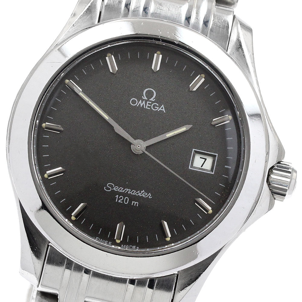 OMEGA Seamaster120m 2511.41 Date gray Dial Quartz Men's Watch_939311