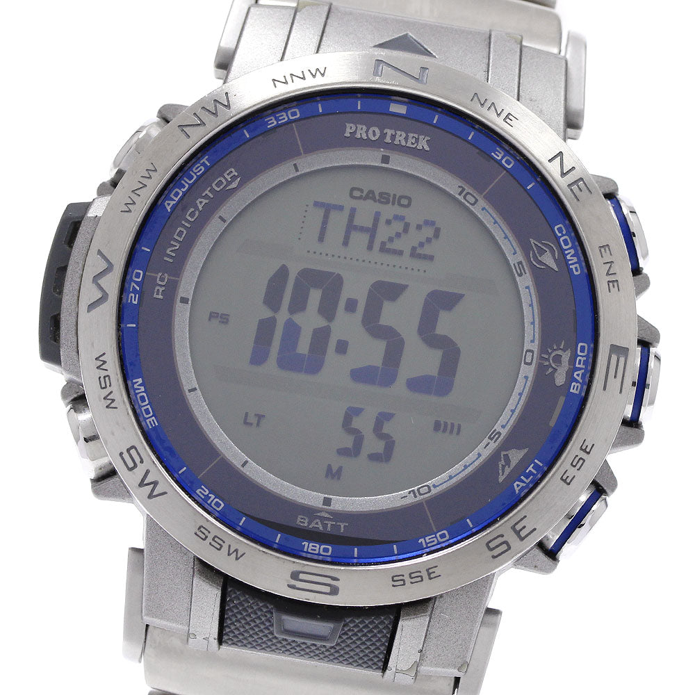 CASIO Protolec PRW-31YT-7JF Digital Dial Solar Powered Radio Men's Watch_939318
