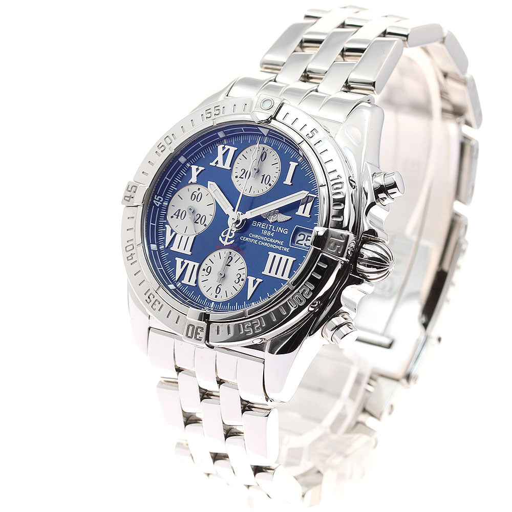 BREITLING Chrono cockpit A13358 Date Blue Dial Automatic Men's Watch_939319