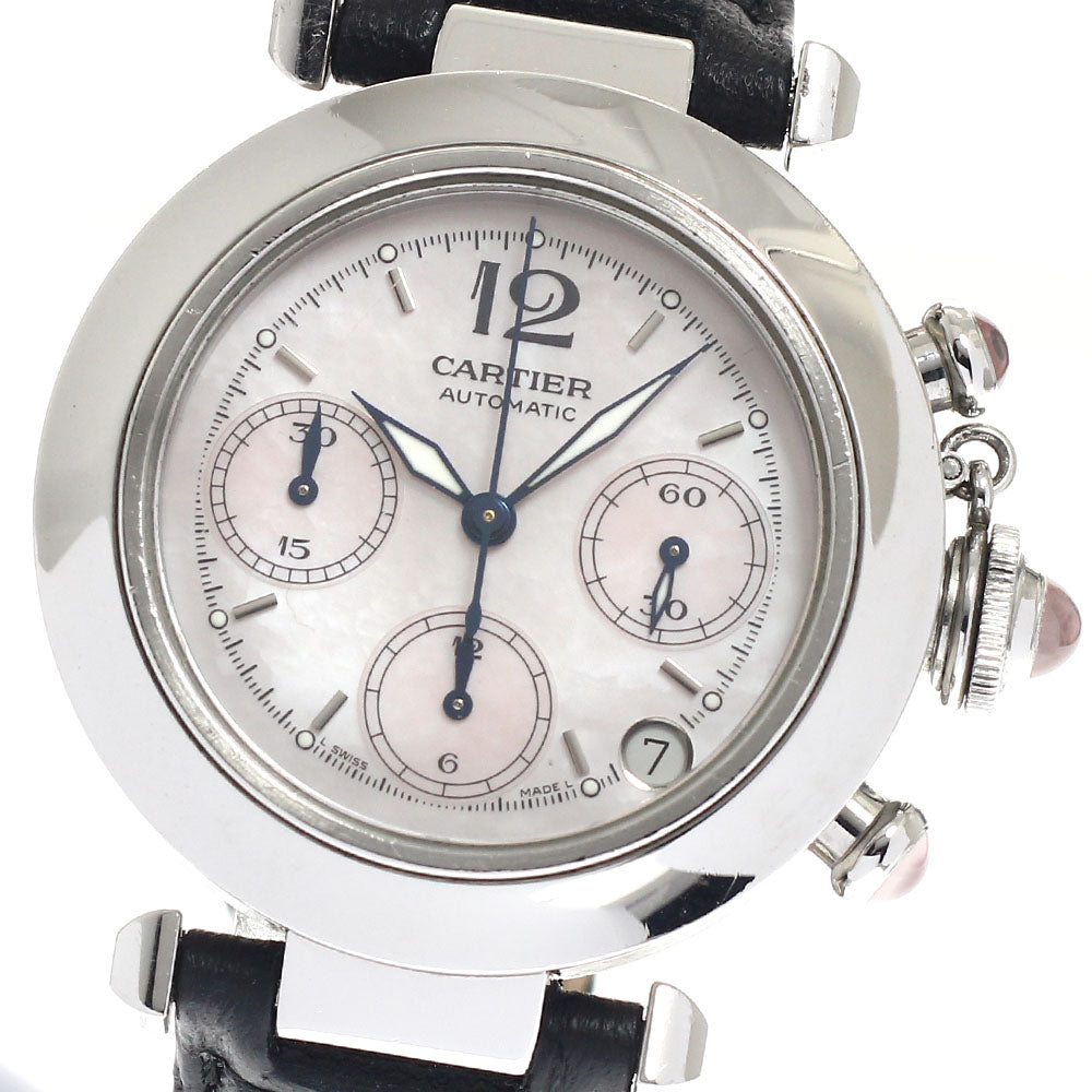 CARTIER Pasha C Chrono 2003 Christmas Limited Edition W3106599 Pink shell Dial Automatic Boy's Watch_939323