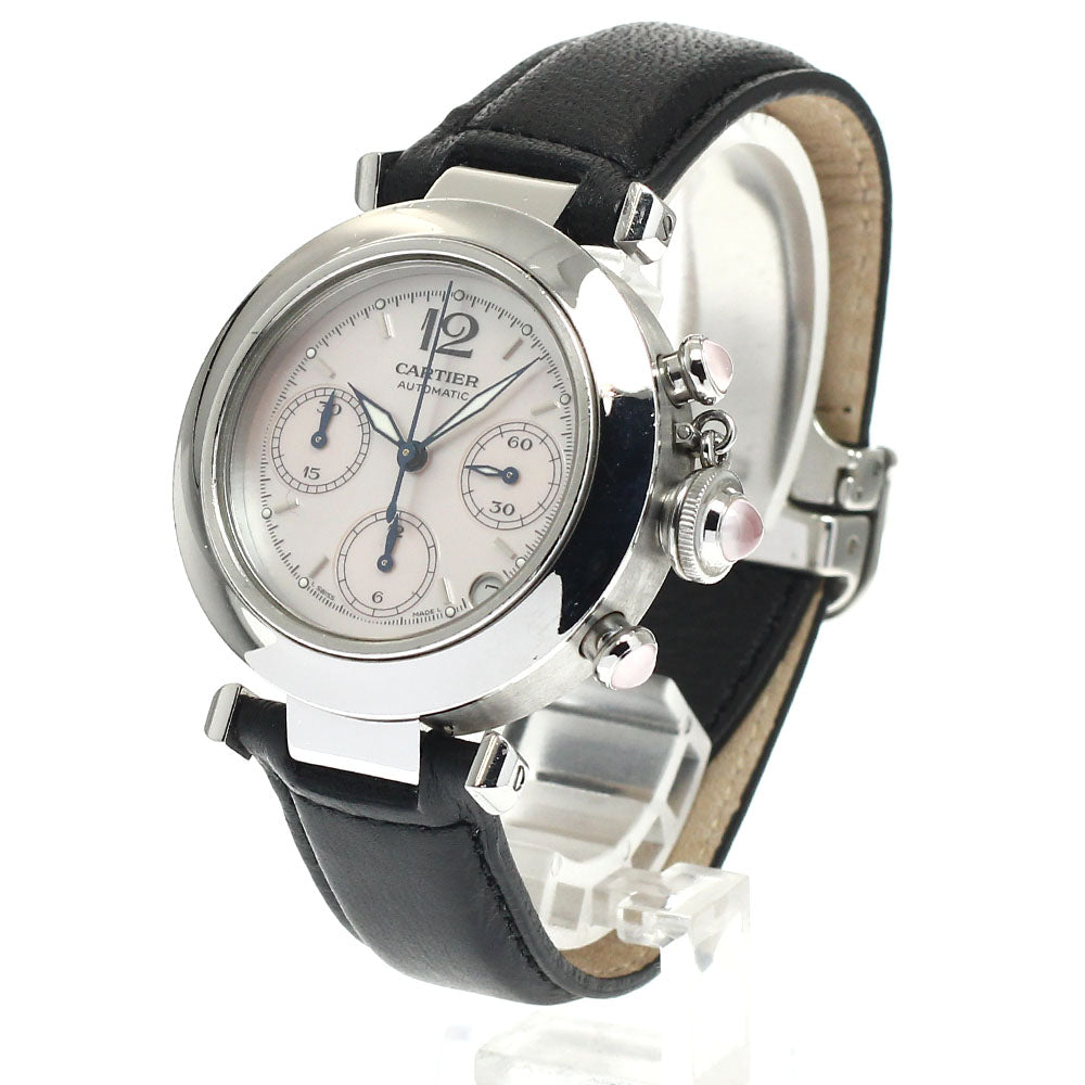 CARTIER Pasha C Chrono 2003 Christmas Limited Edition W3106599 Pink shell Dial Automatic Boy's Watch_939323