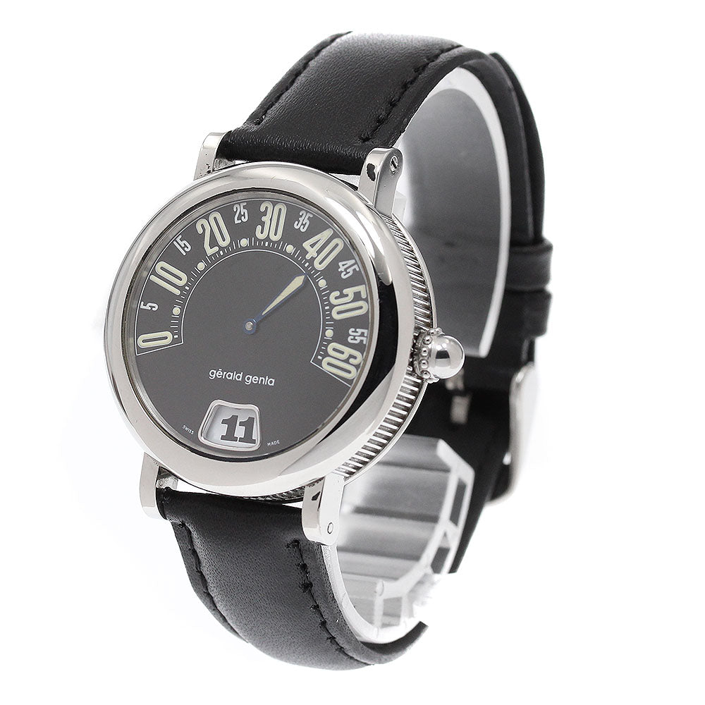 Gerald Genta Retro classic G3614 Jumping hour black Dial Automatic Boy's_939328