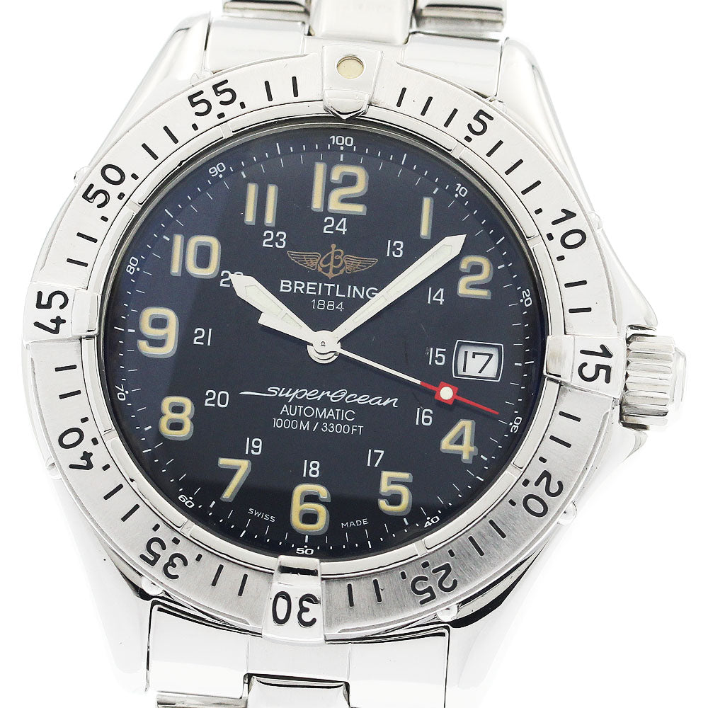 BREITLING Super Ocean A17040 Date black Dial Automatic Men's Watch_939329