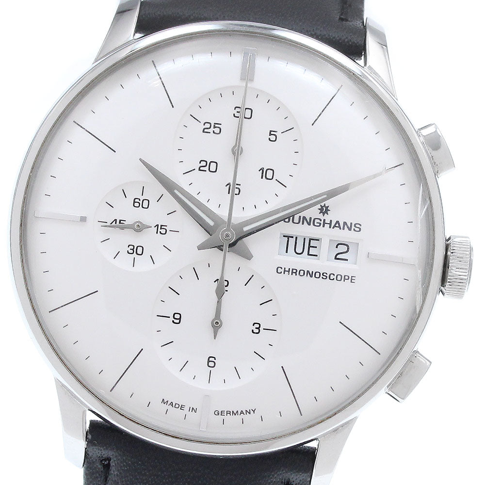 JUNGHANS Meister chronoscope 027/4120.01 Chronograph day date AT Men's_939348
