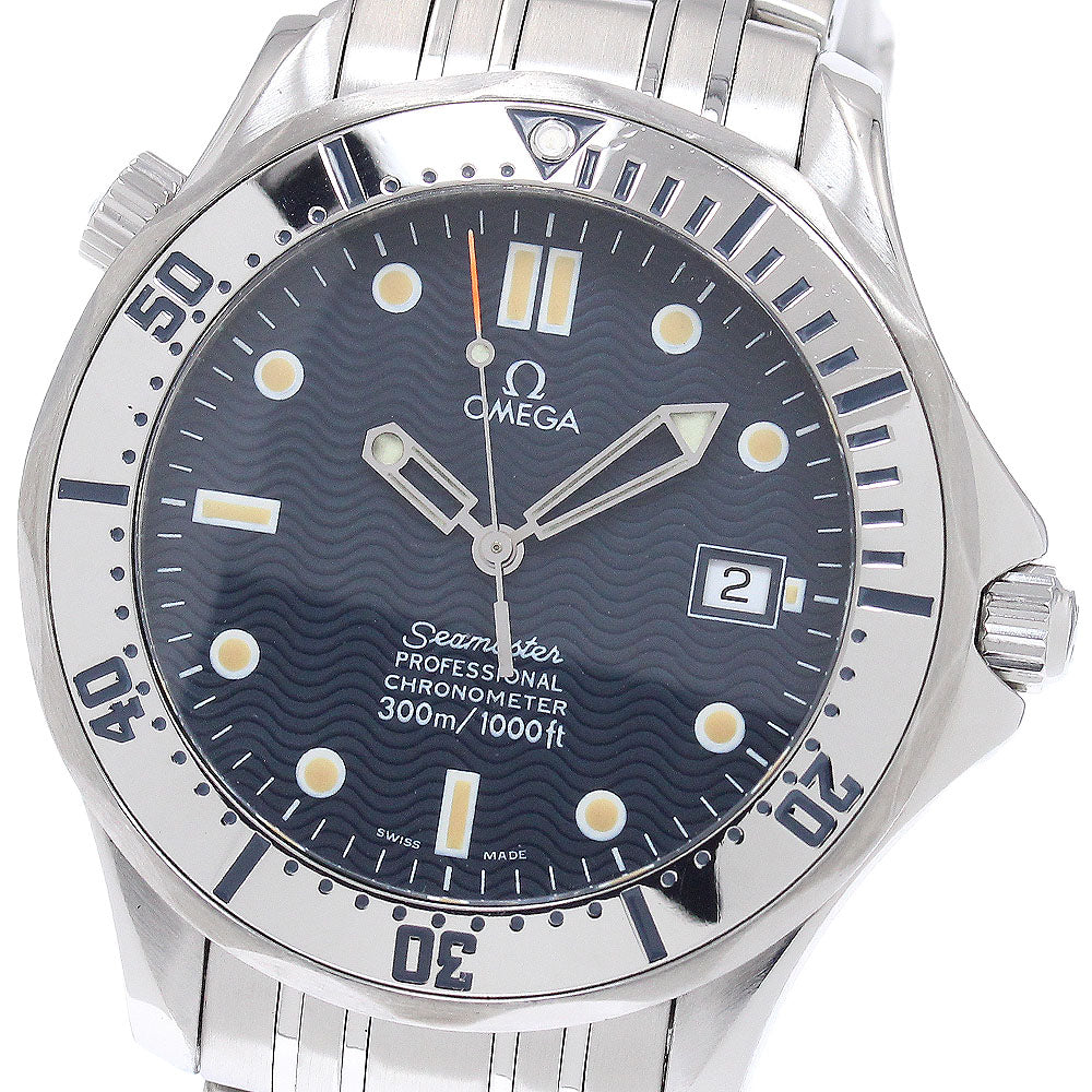 OMEGA Seamaster300 2532.80 Date Navy Dial Automatic Men's Watch_939352