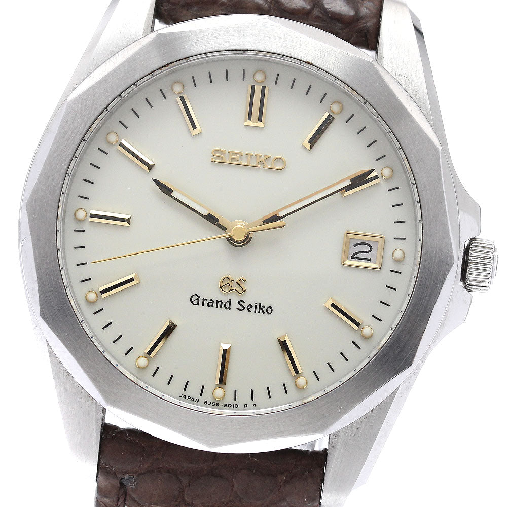 SEIKO Grand Seiko 8J56-8010/SBGF007 Date beige Dial Quartz Men's Watch_939361