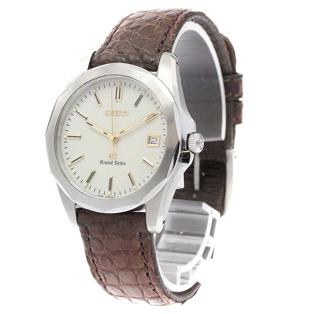 SEIKO Grand Seiko 8J56-8010/SBGF007 Date beige Dial Quartz Men's Watch_939361