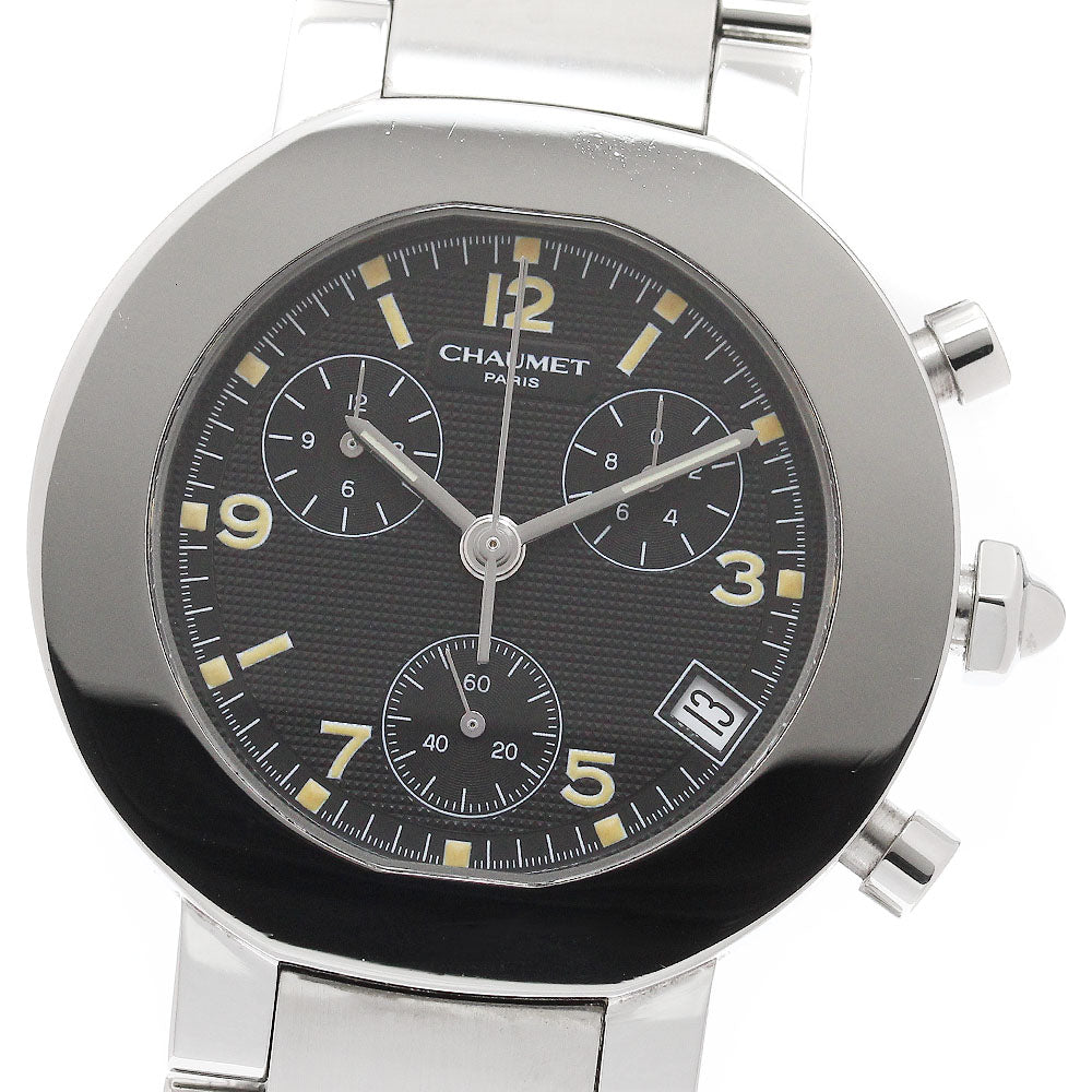 Chaumet Style dandy Chronograph Date black Dial Quartz Men's Watch_939399
