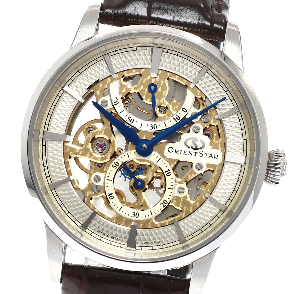 ORIENT Orient star F8B6-UAA0/RK-AZ0001S Power reserve small seconds skeleton Dial Hand Winding Men's Watch_939407
