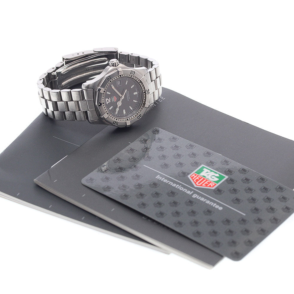 TAG HEUER 2000 series WK1310-0 Date black Dial Quartz Ladies Watch_939413