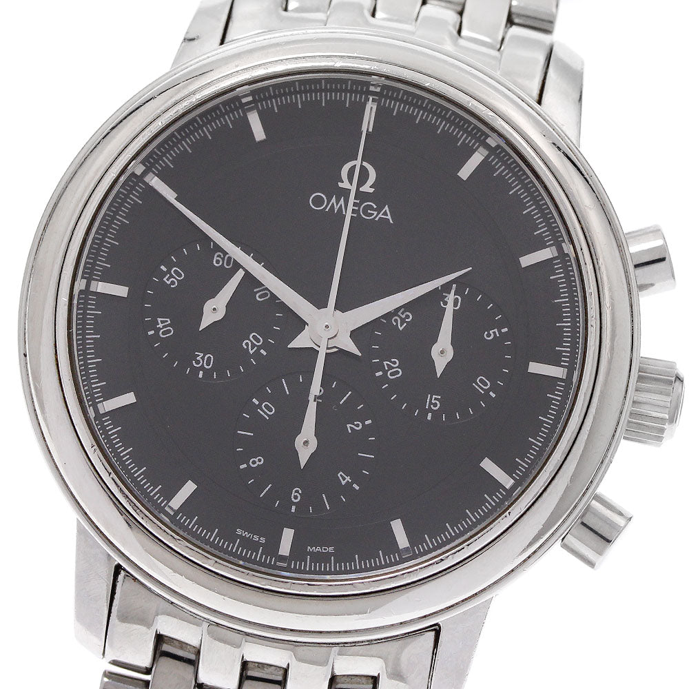 OMEGA De Ville Prestige 4540.51 Chronograph black Dial Hand Winding Men's_939416
