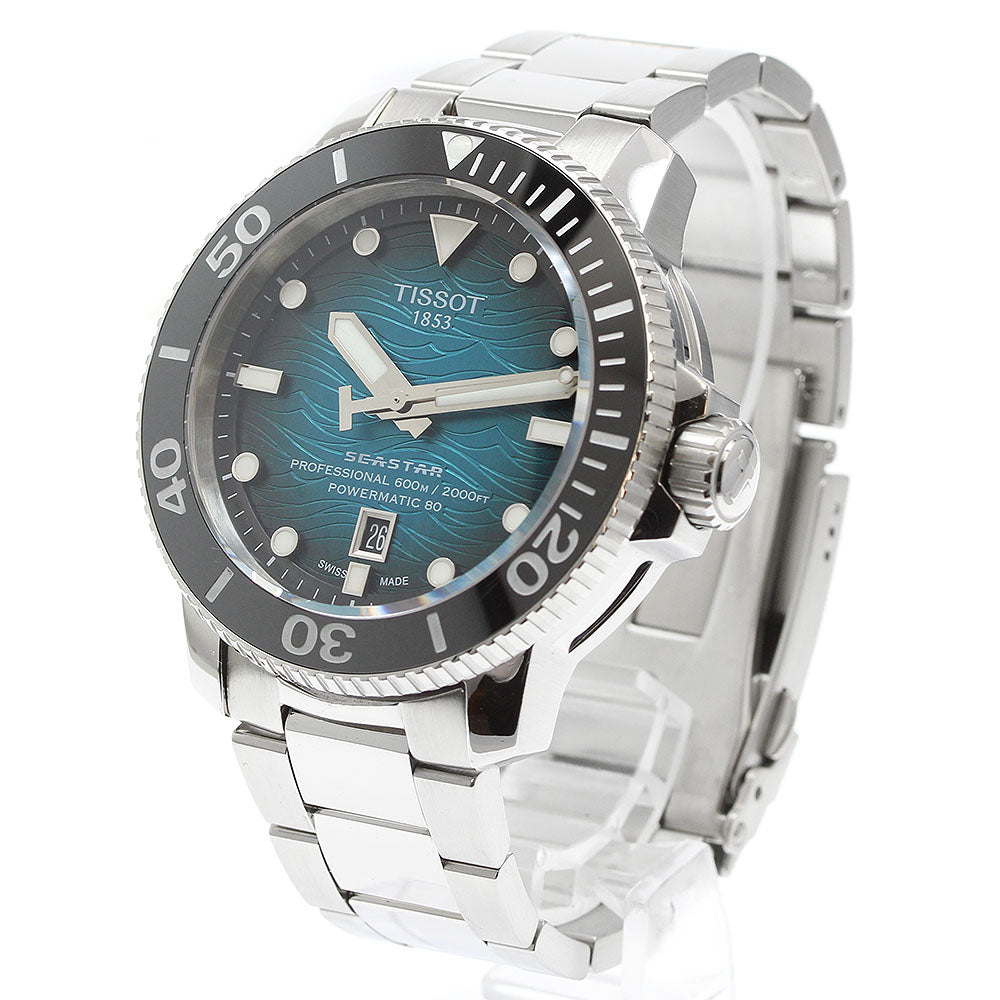 TISSOT Seastar 2000 Professional T120607A Date blue Dial Automatic Men's_939418