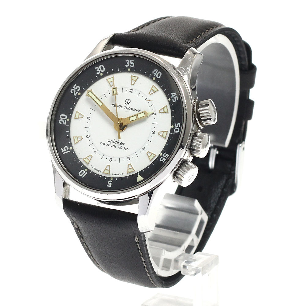 REVUE THOMMEN cricket nautical 7910001 Limited to 2400 bottles white Dial Hand Winding Men's Watch_939424
