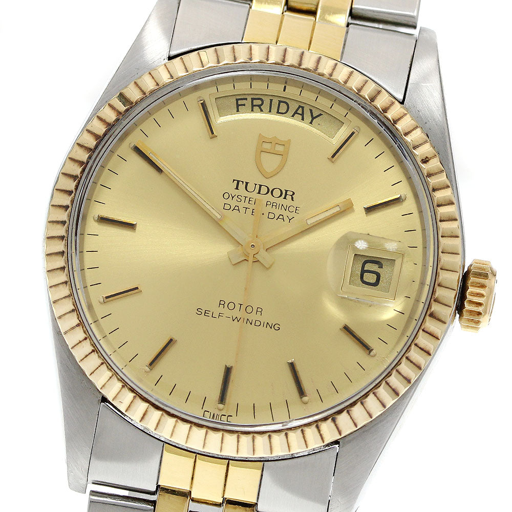 TUDOR Oyster Prince Date Day 94613 K18YGBezel Automatic Men's Watch_939426