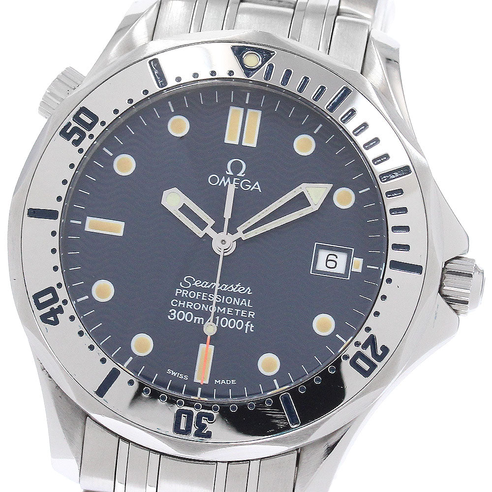 OMEGA Seamaster300 2532.80 Date Navy Dial Automatic Men's Watch_939446