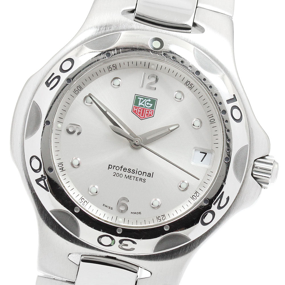 TAG HEUER Kylium WL1114 Date Silver Dial Quartz Men's Watch_939449