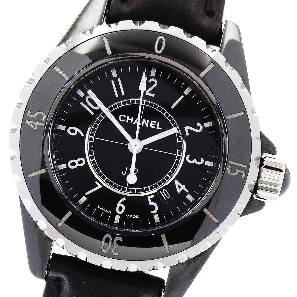 CHANEL J12 H0680 Black ceramic date black Dial Quartz Ladies Watch_939467