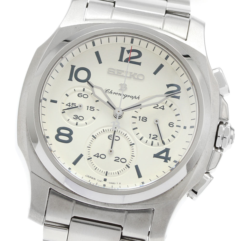 SEIKO Brights SAGJ003/7J21-0AA0 Chronograph Silver Dial Quartz Men's _939479