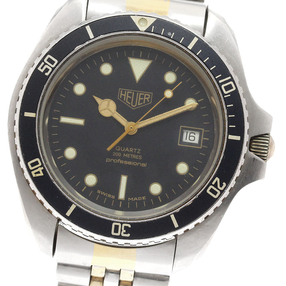 Heuer 1000 series 980.021 Date black Dial Quartz Men's Watch_939513
