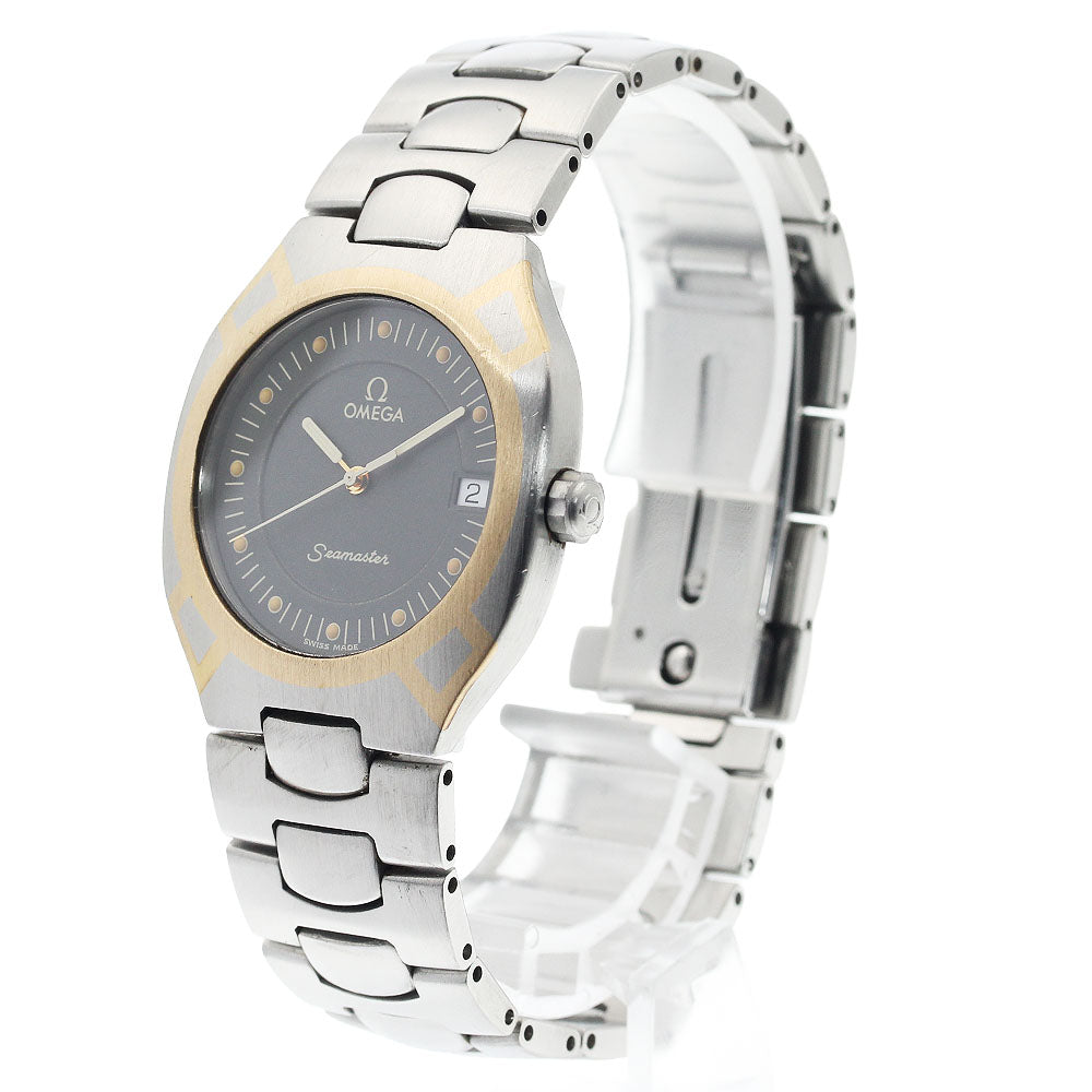 OMEGA Seamaster Polaris Date Gray Dial Quartz Men's Watch_939538