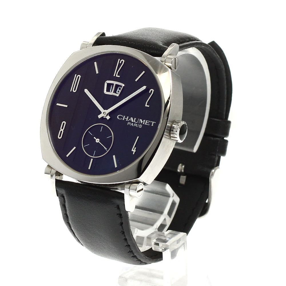 Chaumet Dandy W11283-47A Small Second Date black Dial Automatic Men's_939566