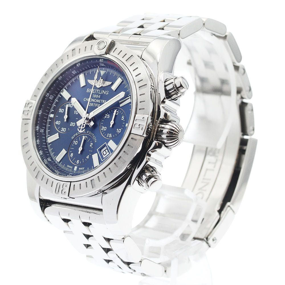 BREITLING Chronomat AB0115 Date Navy Dial Automatic Men's Watch_939572