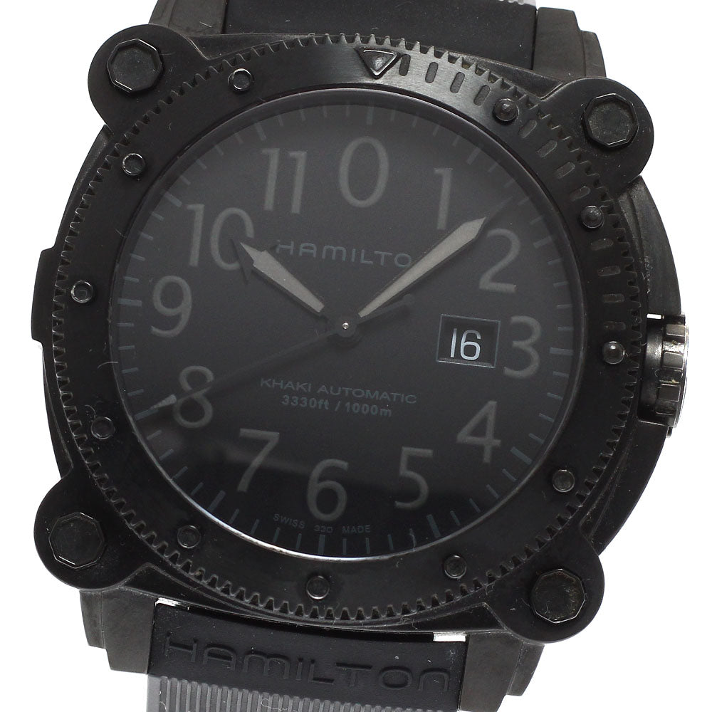 HAMILTON Khaki Below Zero H785850 Date black Dial Automatic Men's Watch_939594