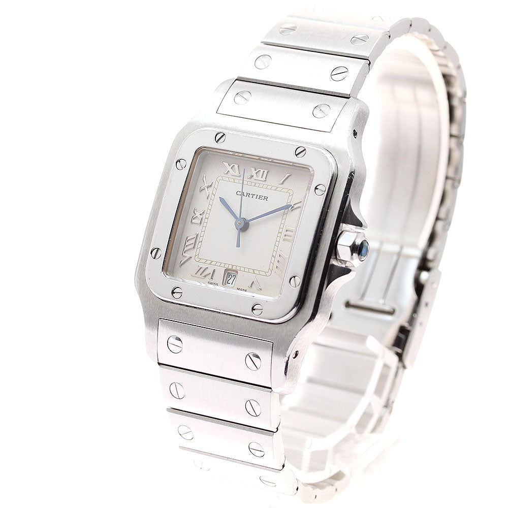CARTIER Santos Galbee LM W20025D6 Date beige Dial Quartz Men's Watch_939599