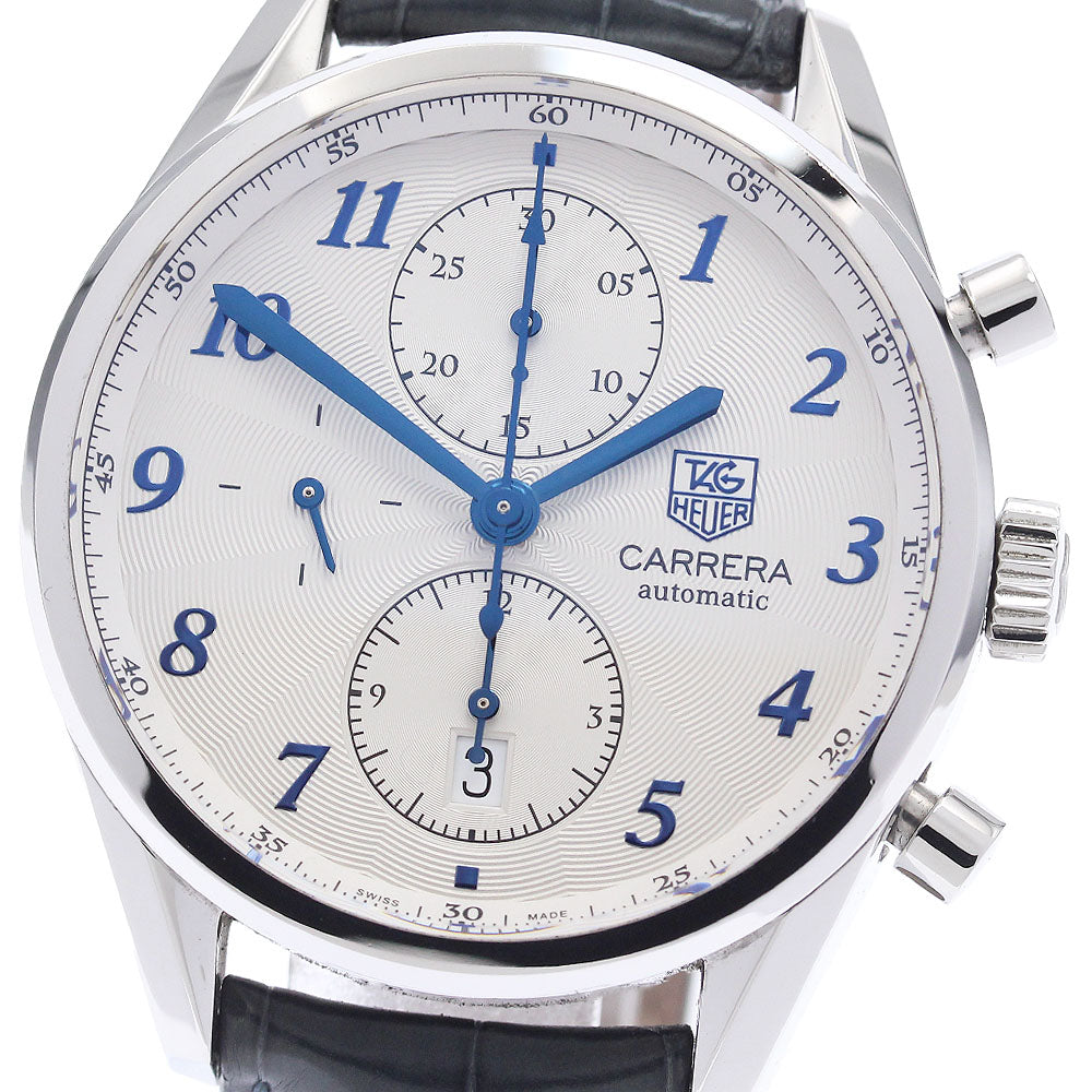 TAG HEUER Carrera Heritage CAS2111.FC6292 Chronograph Silver Dial Automatic Men's Watch_939631