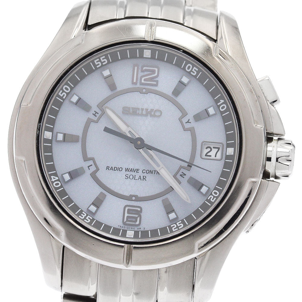 SEIKO Seiko Spirit SBTM035/7B22-0BB0 Date Solar Powered Radio Men's Watch_939637