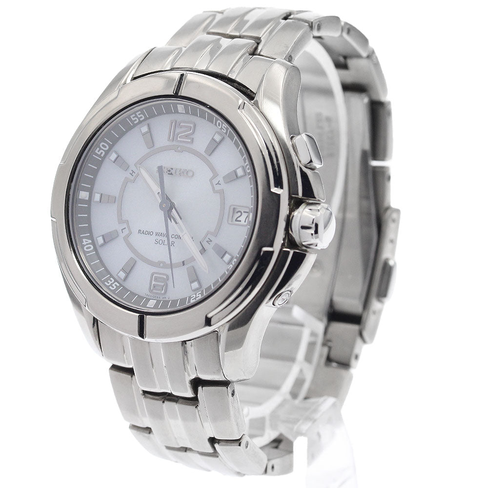 SEIKO Seiko Spirit SBTM035/7B22-0BB0 Date Solar Powered Radio Men's Watch_939637