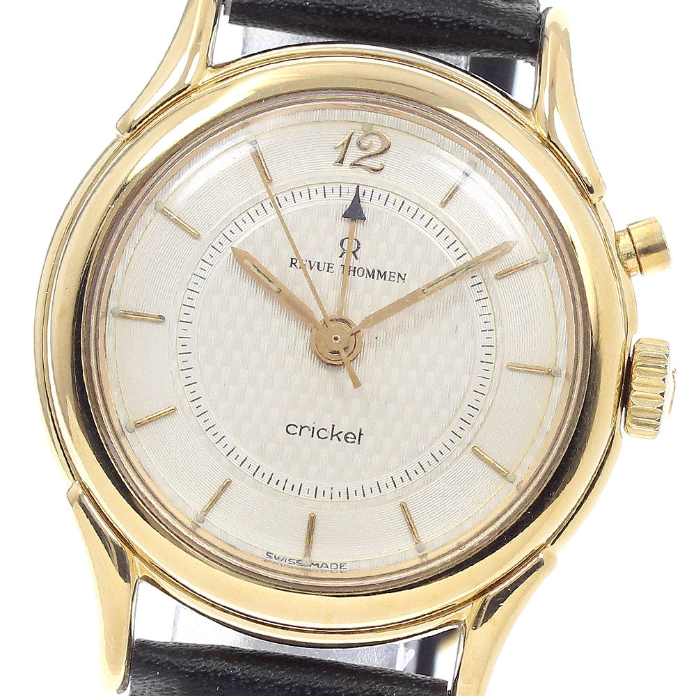 REVUE THOMMEN cricket 8022001 alarm Silver Dial Hand Winding Men's Watch_939649