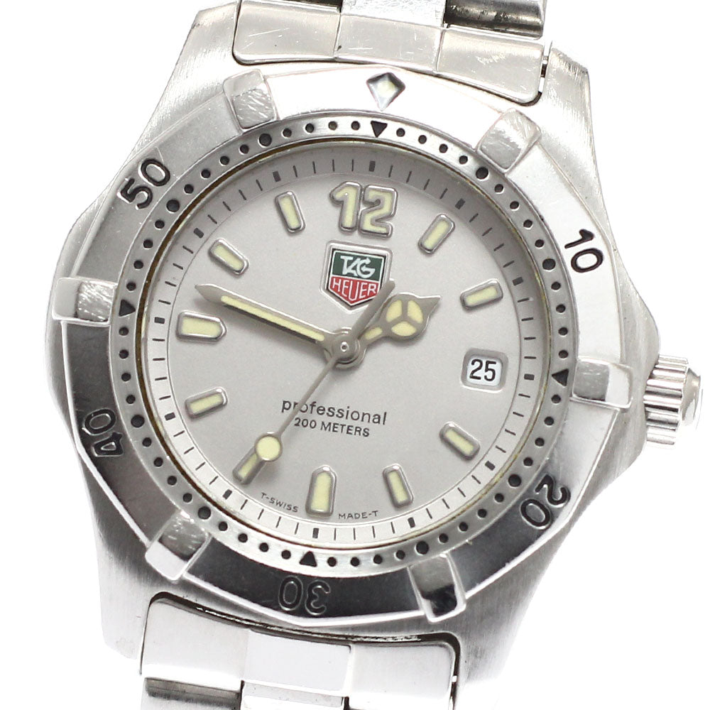 TAG HEUER 2000 series WK1312-0 Date Silver Dial Quartz Ladies Watch_939650