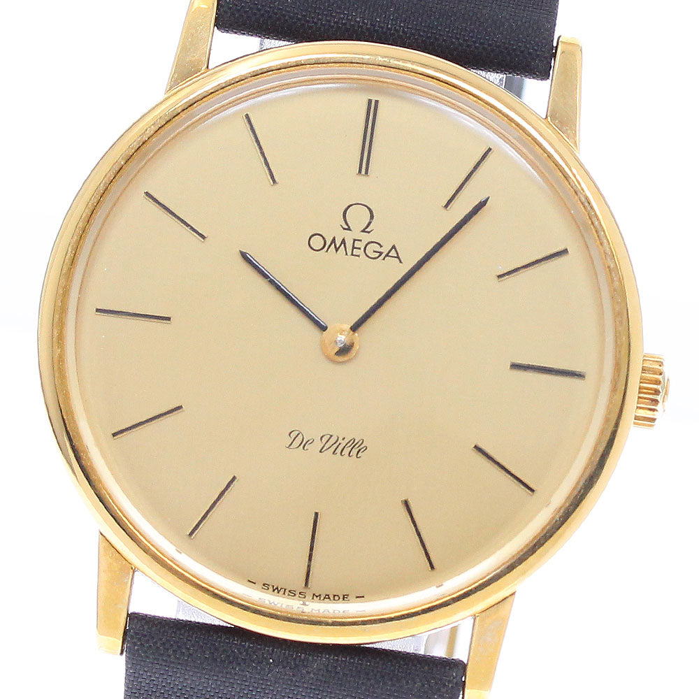 OMEGA De Ville 111.0140 Round Cal.625 Gold Dial Hand Winding Men's Watch_939656