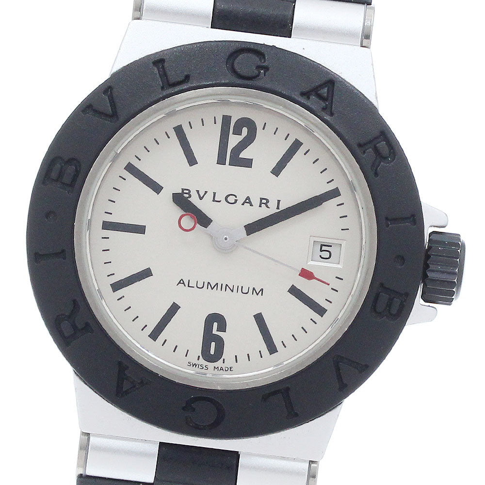 BVLGARI Aluminum AL29TA Date Silver Dial Quartz Ladies Watch_939664
