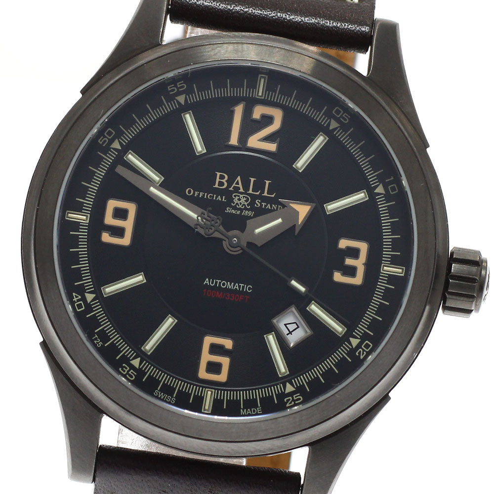 BALLWATCH Stokeman Racer NM3098C-L1J-BKBR Date black Dial Automatic Men's_939667