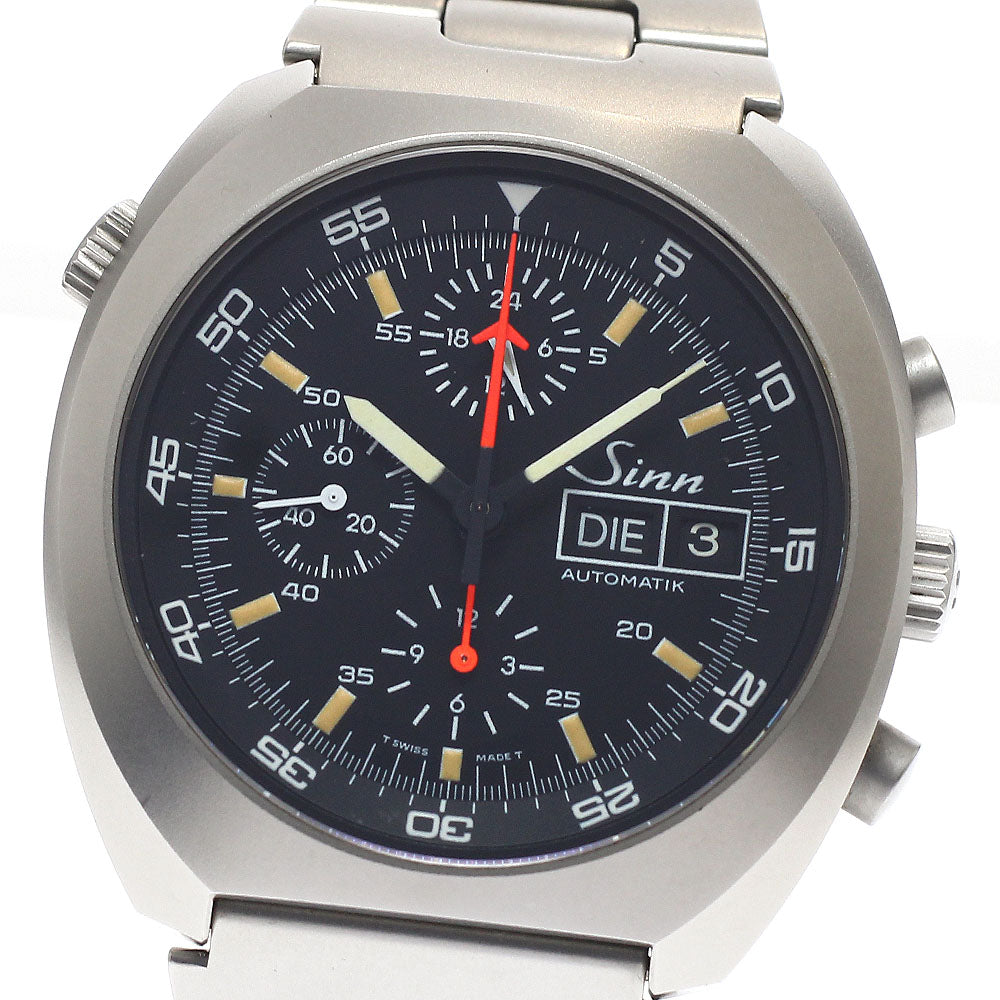 Sinn Space chronograph 142.M Day date black Dial Automatic Men's Watch_939711